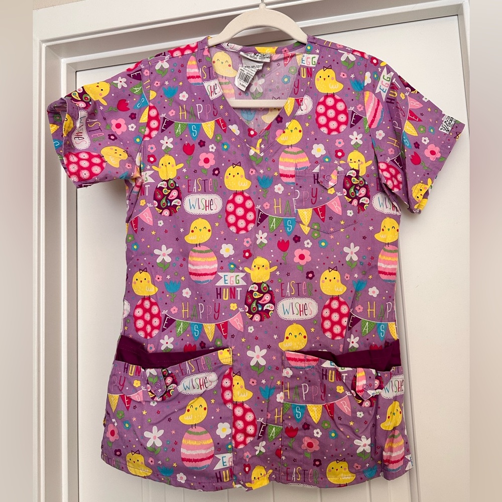 Easter scrub top